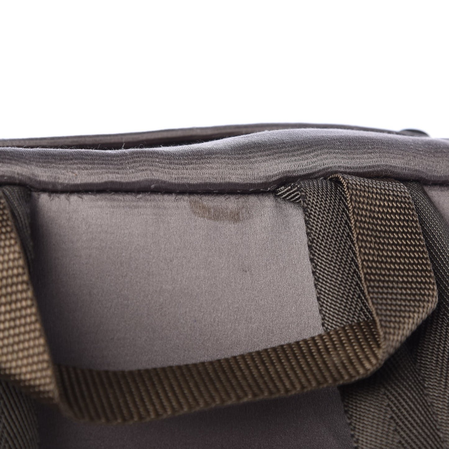 Satin Double Buckle Backpack Fumo