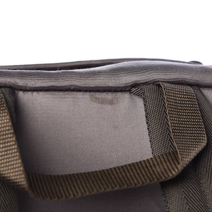 Prada Satin Double Buckle Backpack Fumo 9 of 18