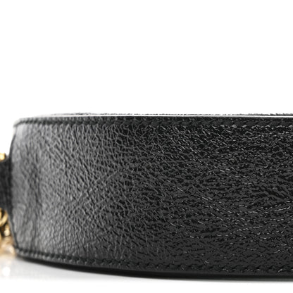 Gucci Suede Patent Web Mini Ophidia Round Shoulder Bag Black 9 of 11