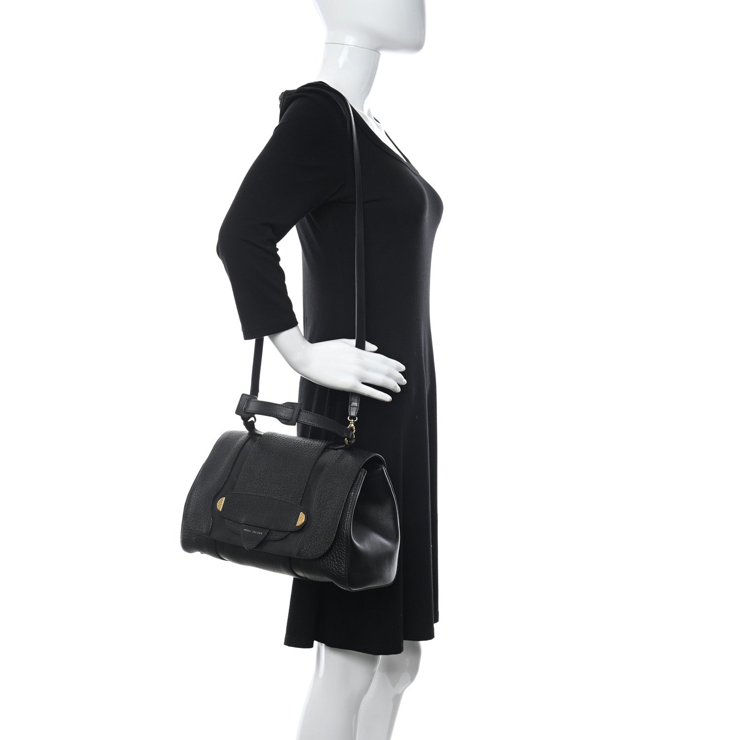 Marc Jacobs Calfskin Thompson Satchel Black 2 of 16