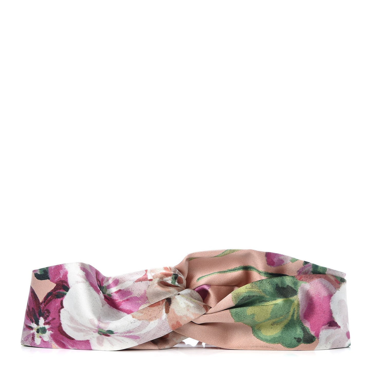 Silk Blooms Print Headband Pink