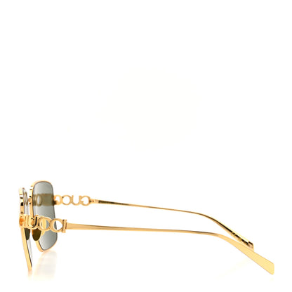 Gucci Metal Rectangular Frame Sunglasses GG1937S Gold 3 of 8