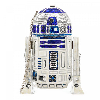 Judith Leiber x STAR WARS Crystal R2D2 Minaudiere Clutch Silver Multicolor 1 of 13