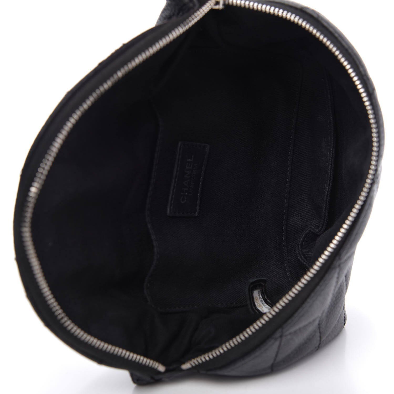 Chanel Grained Calfskin Quilted Waist Belt Bag Black 5 of 11