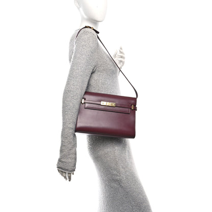 Saint Laurent Smooth Calfskin Manhattan Shoulder Bag Rouge Legion 2 of 13