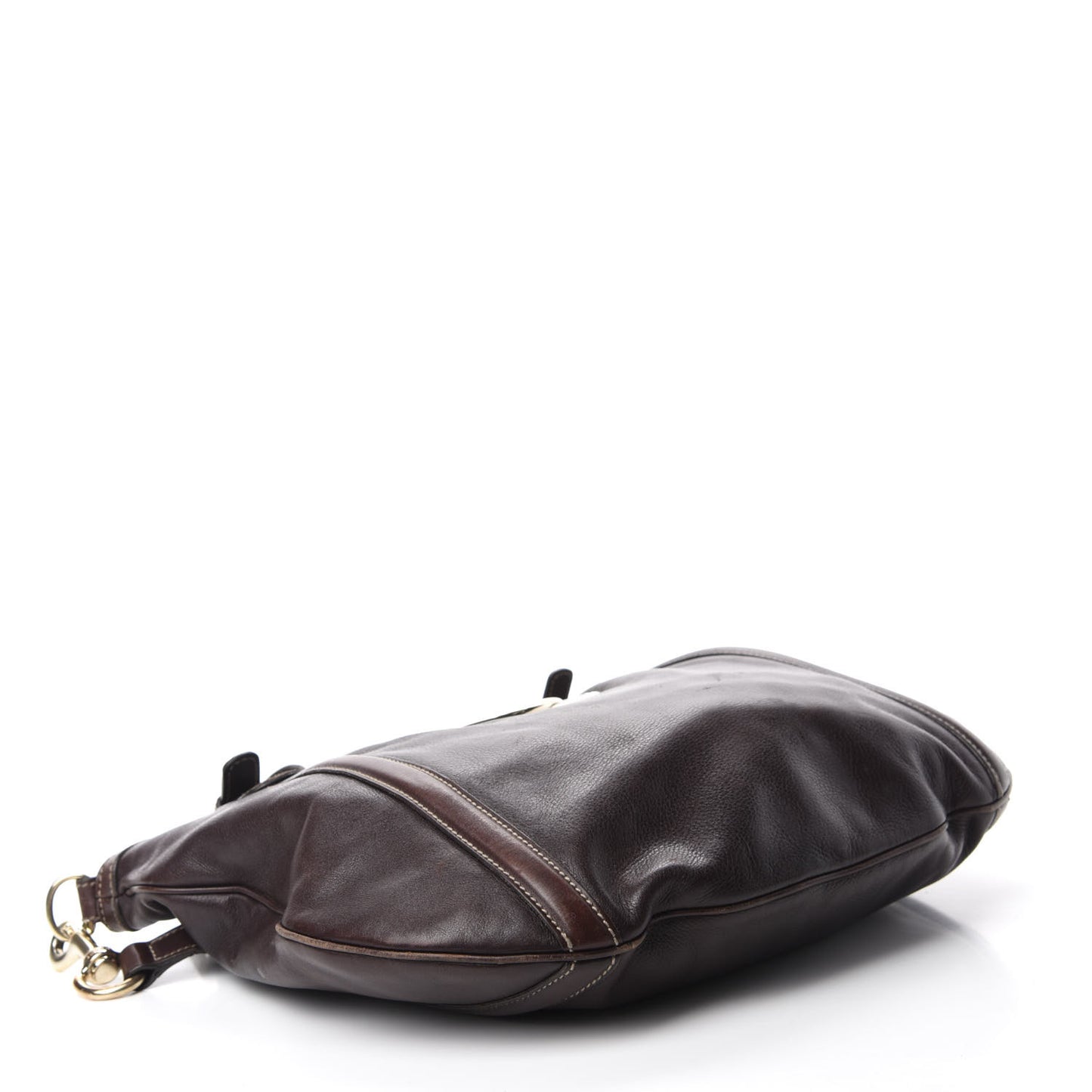 Calfskin Medium Britt Tote Dark Brown