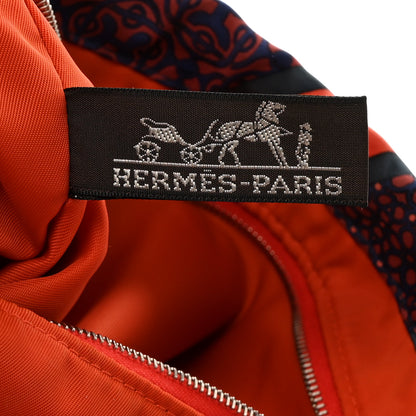 Hermes Silk Carre en Cravates Fourbi 25 Bag Insert MM Ocean Bleu 6 of 7