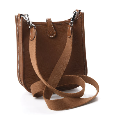 Hermes Taurillon Clemence Evelyne TPM Gold 3 of 11