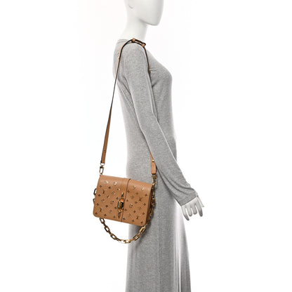 Louis Vuitton Calfskin Monogram Metal Rendez-Vous Camel 2 of 9
