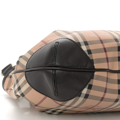 Burberry Haymarket Check Medium Willenmore Hobo Chocolate 10 of 11