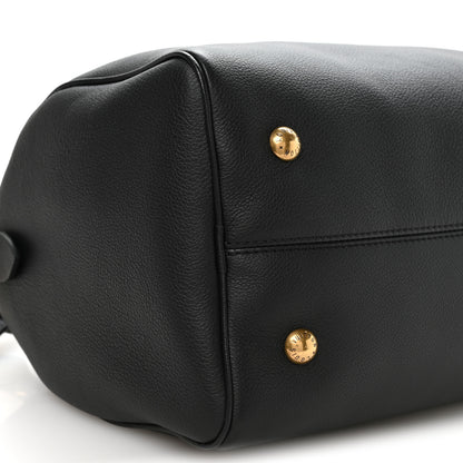 Louis Vuitton Grained Calfskin Low Key Speedy 30 Black 8 of 10