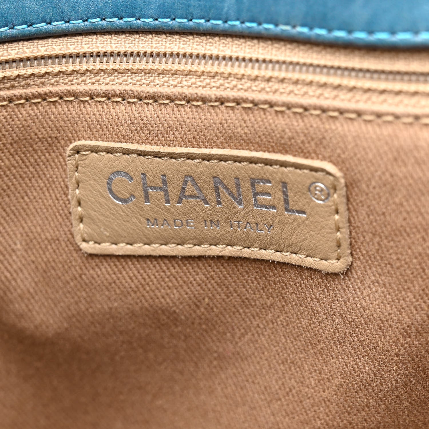 Chanel Patent Quilted Quilted Reissue 2.55 Tote Blue 6 of 12