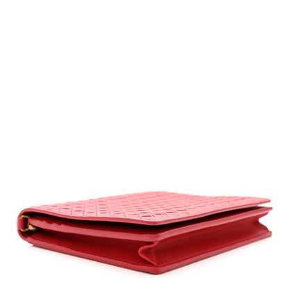 Bottega Veneta Nappa Intrecciato Chain Wallet China Red 4 of 11