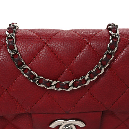 Chanel Caviar Quilted Extra Mini Flap Burgundy 8 of 14
