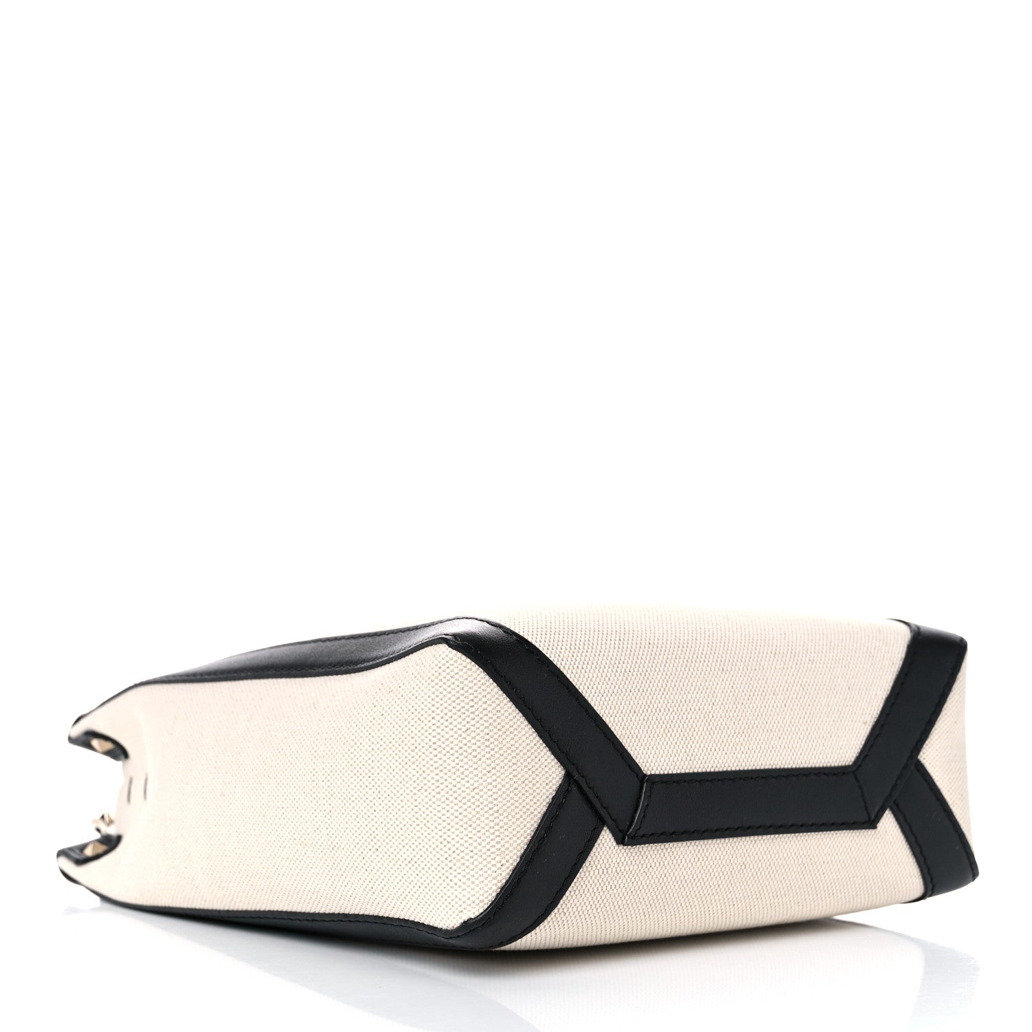 Valentino Garavani Canvas VLTN Print Tote Black Ivory 4 of 8