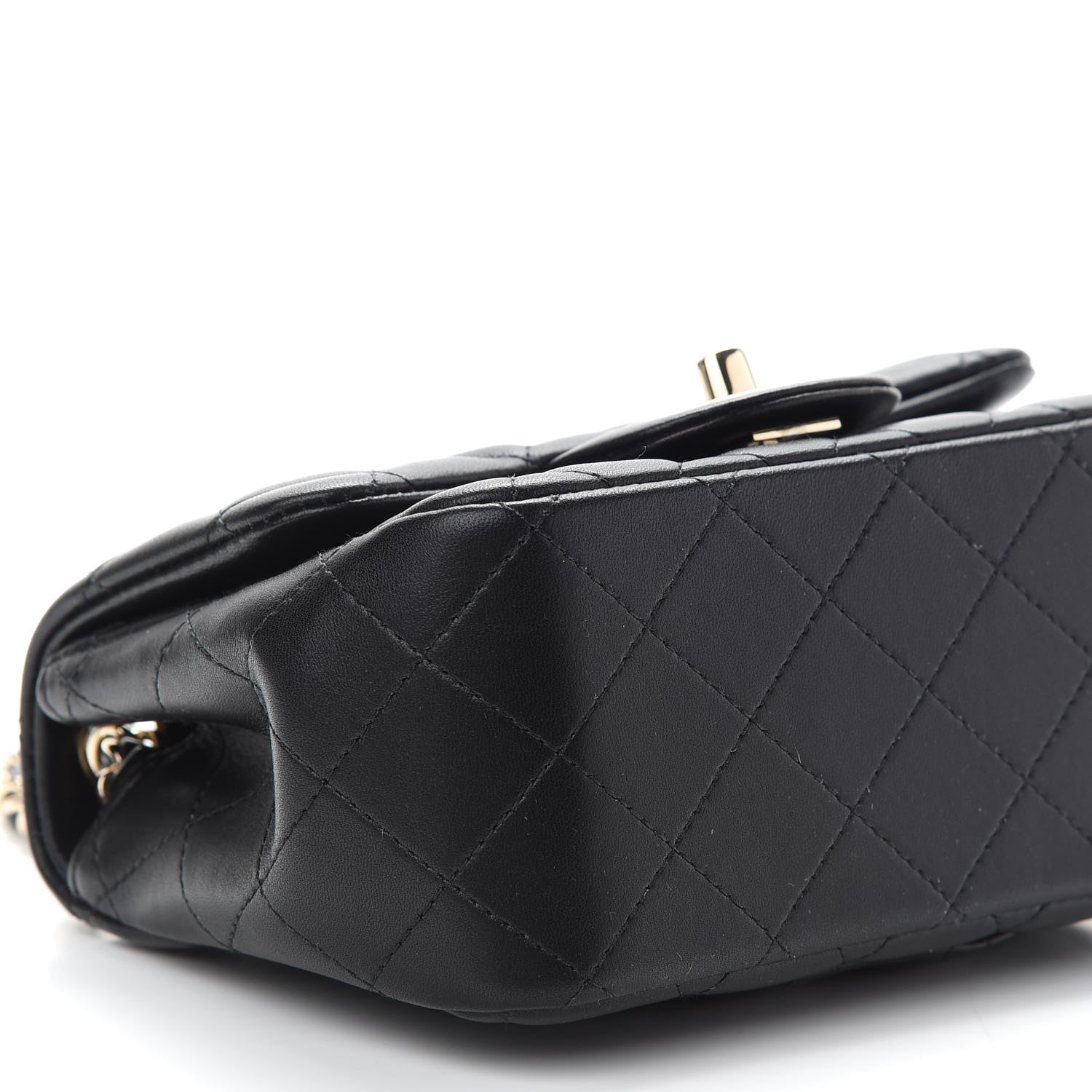 Chanel Lambskin Quilted Mini Square Flap Black 8 of 9