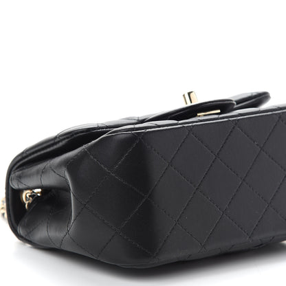 Chanel Lambskin Quilted Mini Square Flap Black 8 of 9