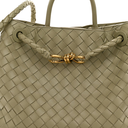 Bottega Veneta Nappa Intrecciato Medium Andiamo Shoulder Bag Travertine 7 of 9