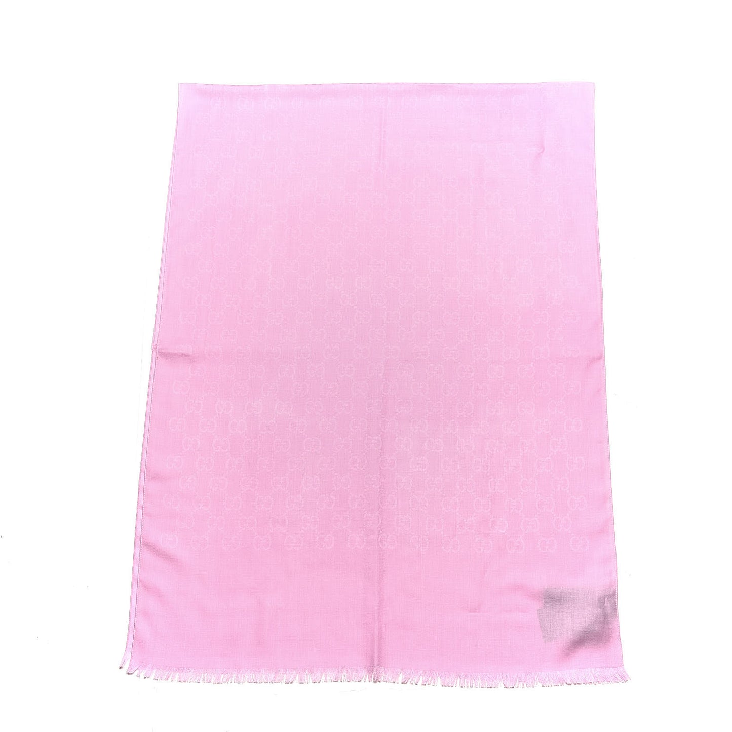 Wool Silk GG Monogram GGNat Plus Scarf Rose
