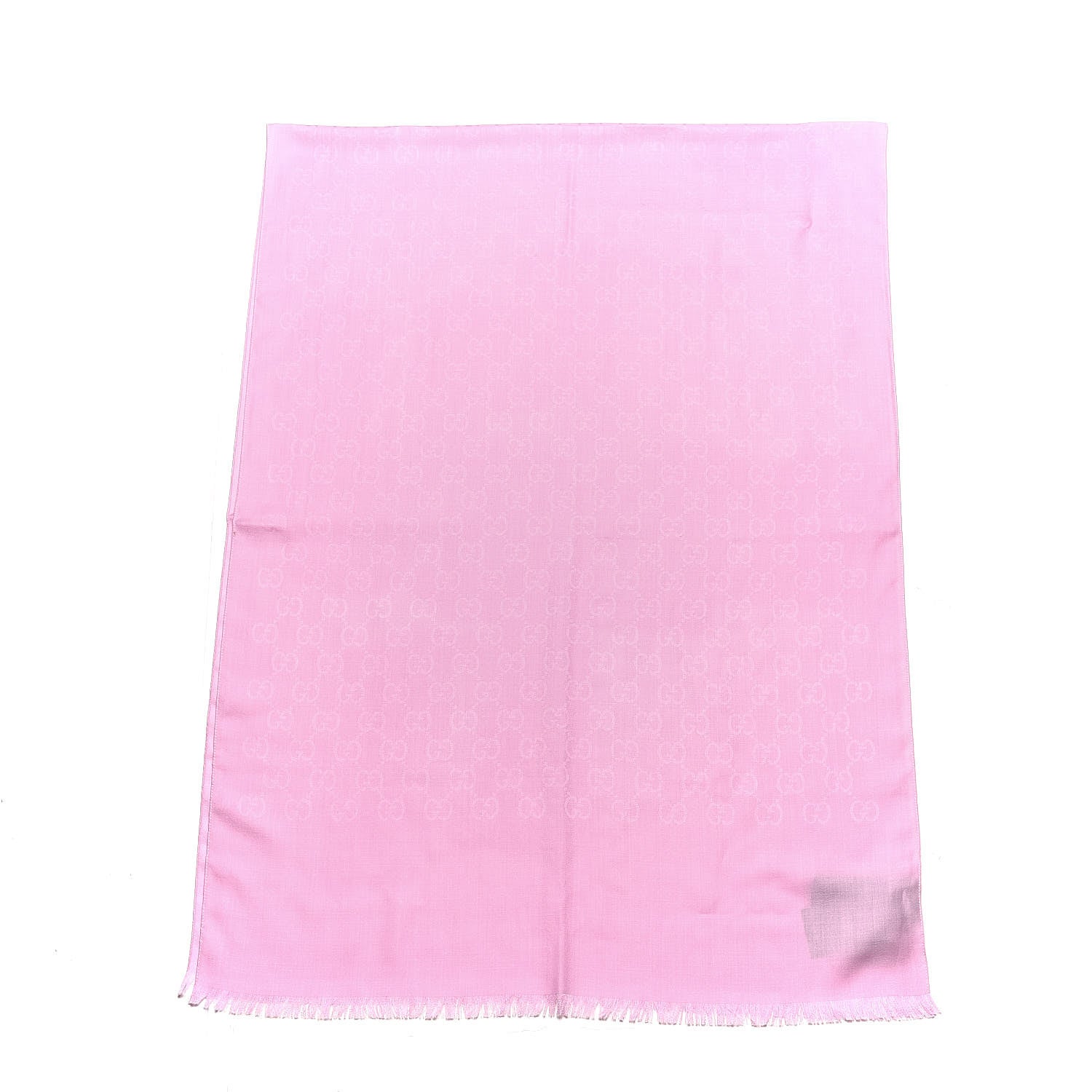 Gucci Wool Silk GG Monogram GGNat Plus Scarf Rose 3 of 4