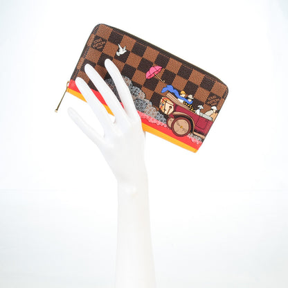 Louis Vuitton Damier Ebene 2015 Christmas Animation Zippy Wallet Poppy 2 of 7