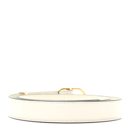 Gucci Plutone Calfskin Round Interlocking G Belt  100 40 Mystic White 2 of 4
