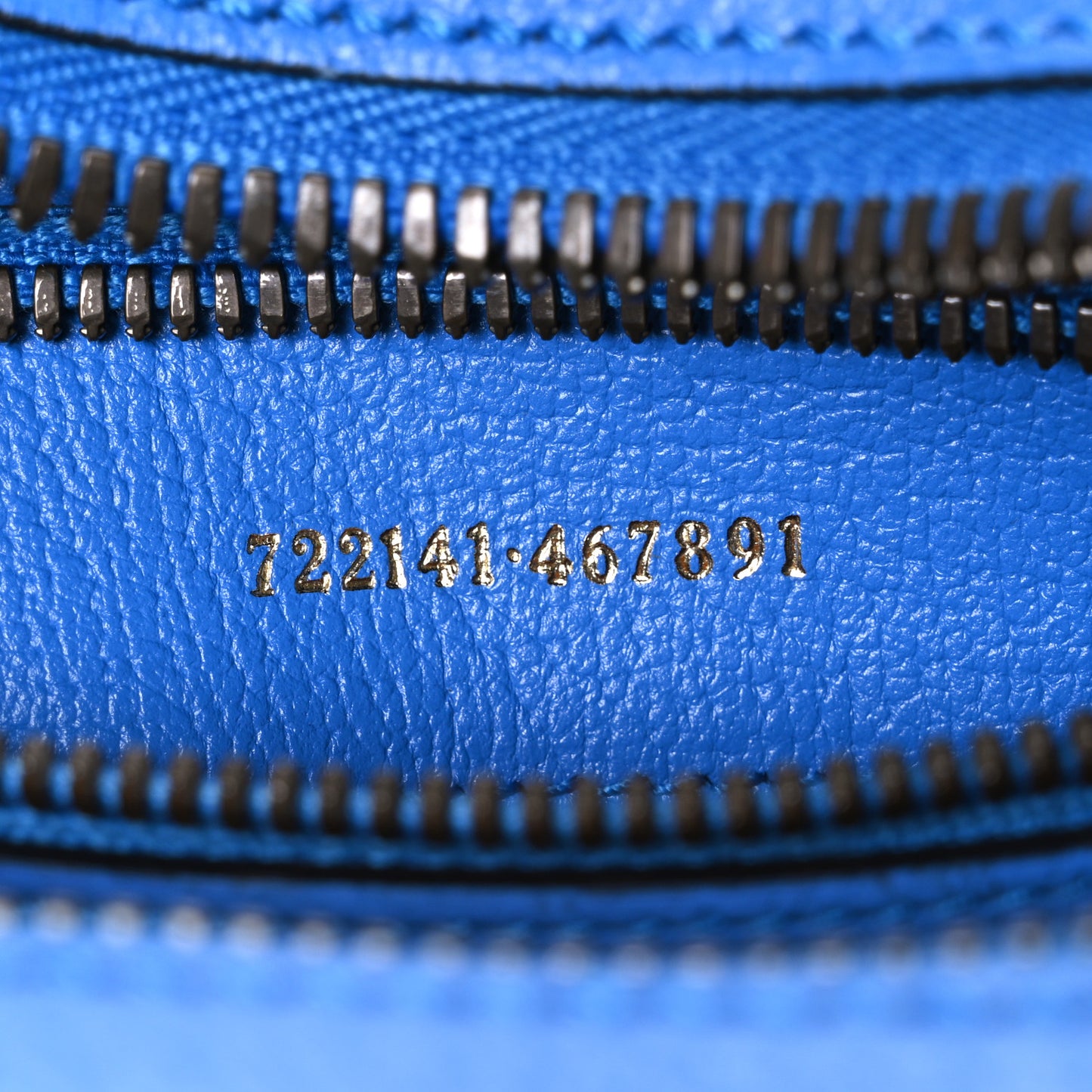 X ADIDAS Textured Dollar Calfskin Belt Bag Blue