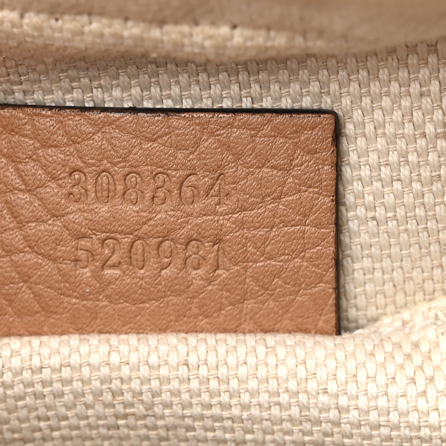 Pebbled Calfskin Small Soho Disco Bag Camelia