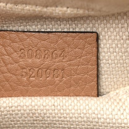 Gucci Pebbled Calfskin Small Soho Disco Bag Camelia 7 of 11