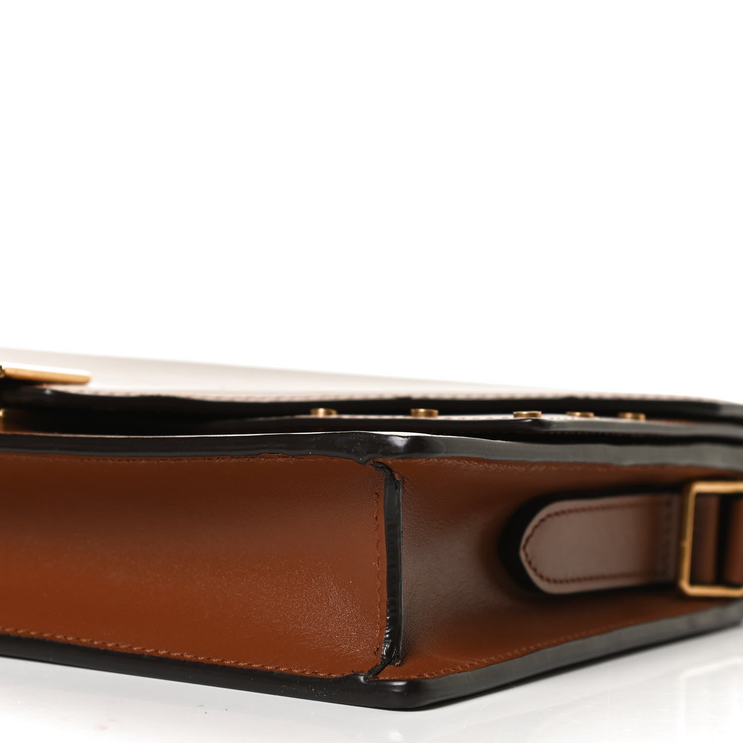 Saint Laurent Calfskin Medium Margaux Shoulder Bag Brick Ebony 8 of 15