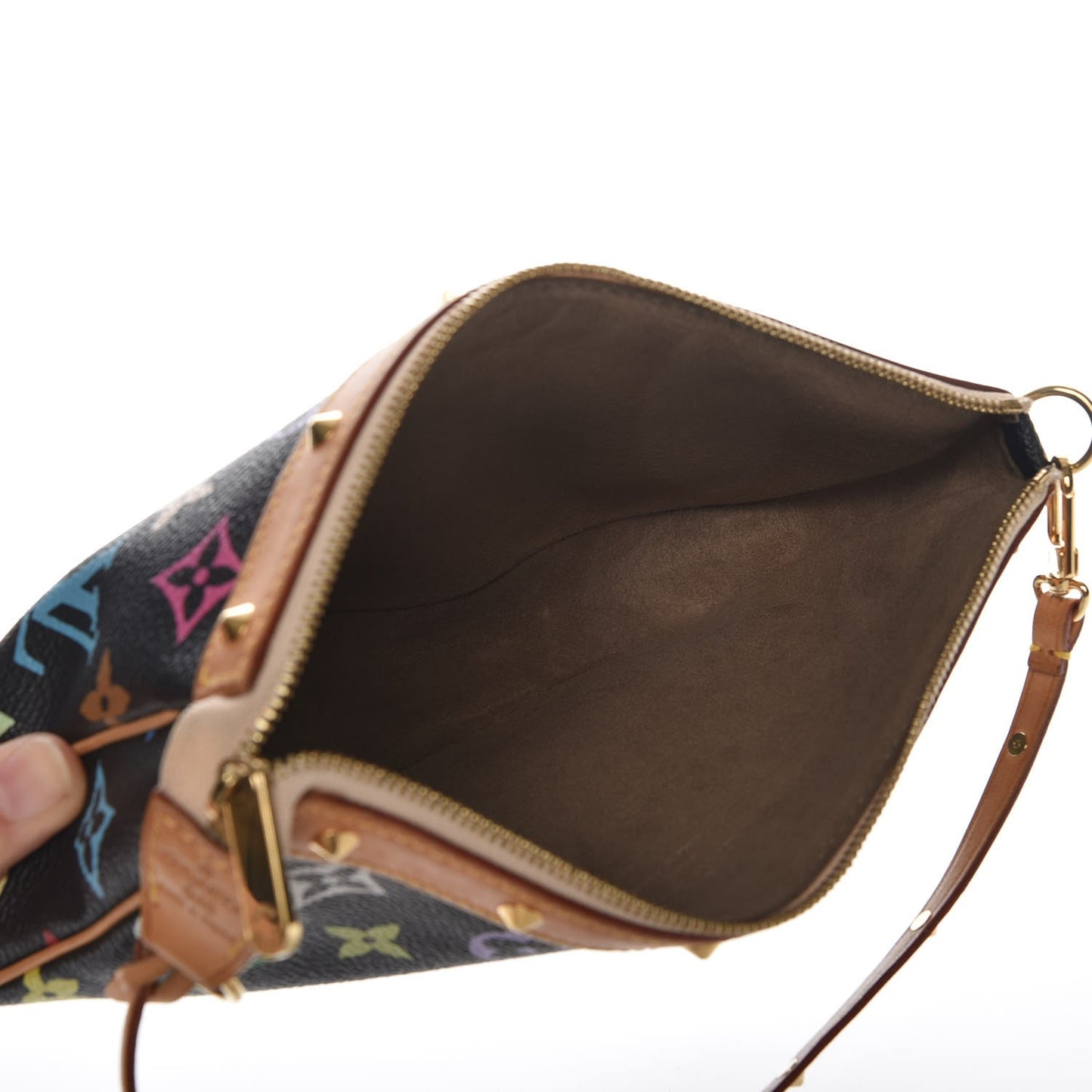 Monogram Multicolor Pochette Accessories Black