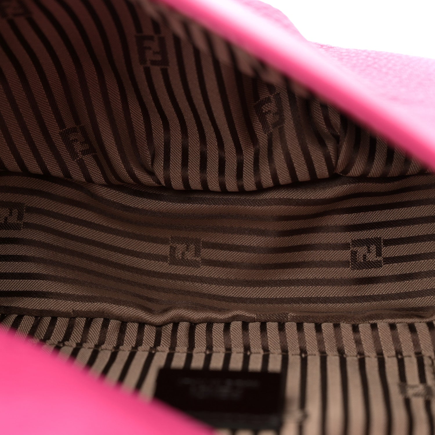 Fendi Vitello Flamingo Fendista Pouchette Crossbody Lampone 5 of 11