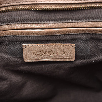 Saint Laurent Lizard Calfskin Embossed Medium Cabas ChYc Brown 6 of 19