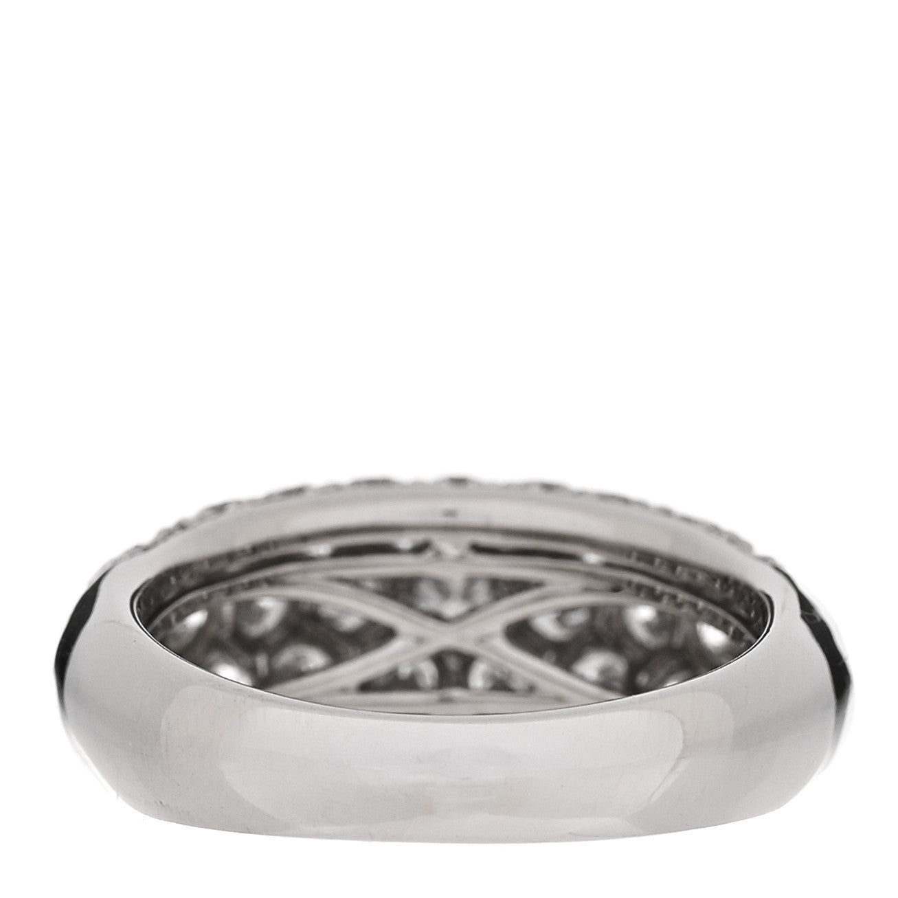 Parker & West by FASHIONPHILE Platinum Diamond 2.01ctw Five Row Half Eternity Dome Band Ring  51 5.75 4 of 10