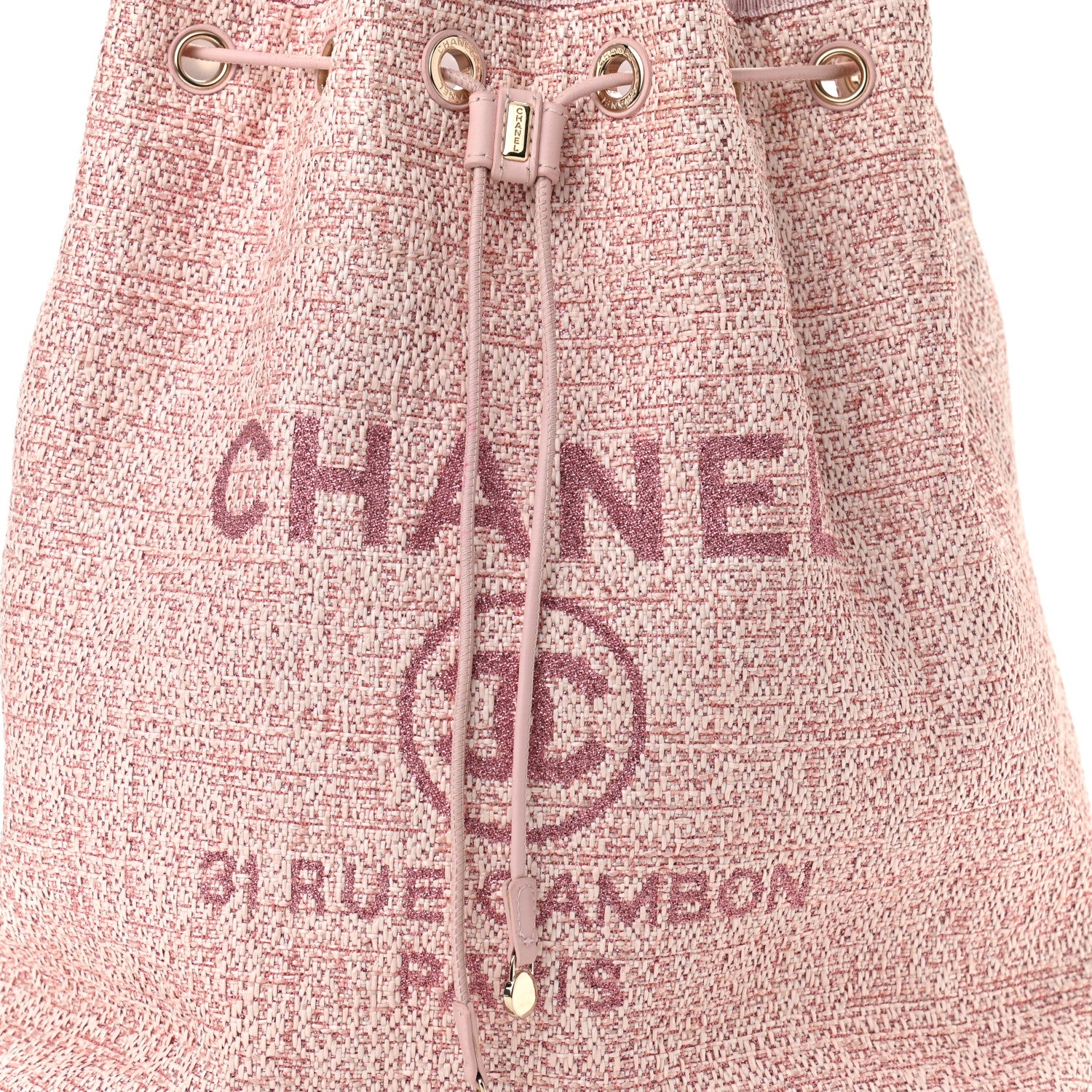 Chanel Canvas Large Deauville Backpack Pink 8 of 11