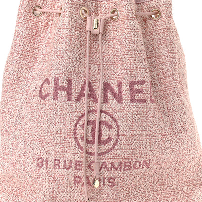 Chanel Canvas Large Deauville Backpack Pink 8 of 11