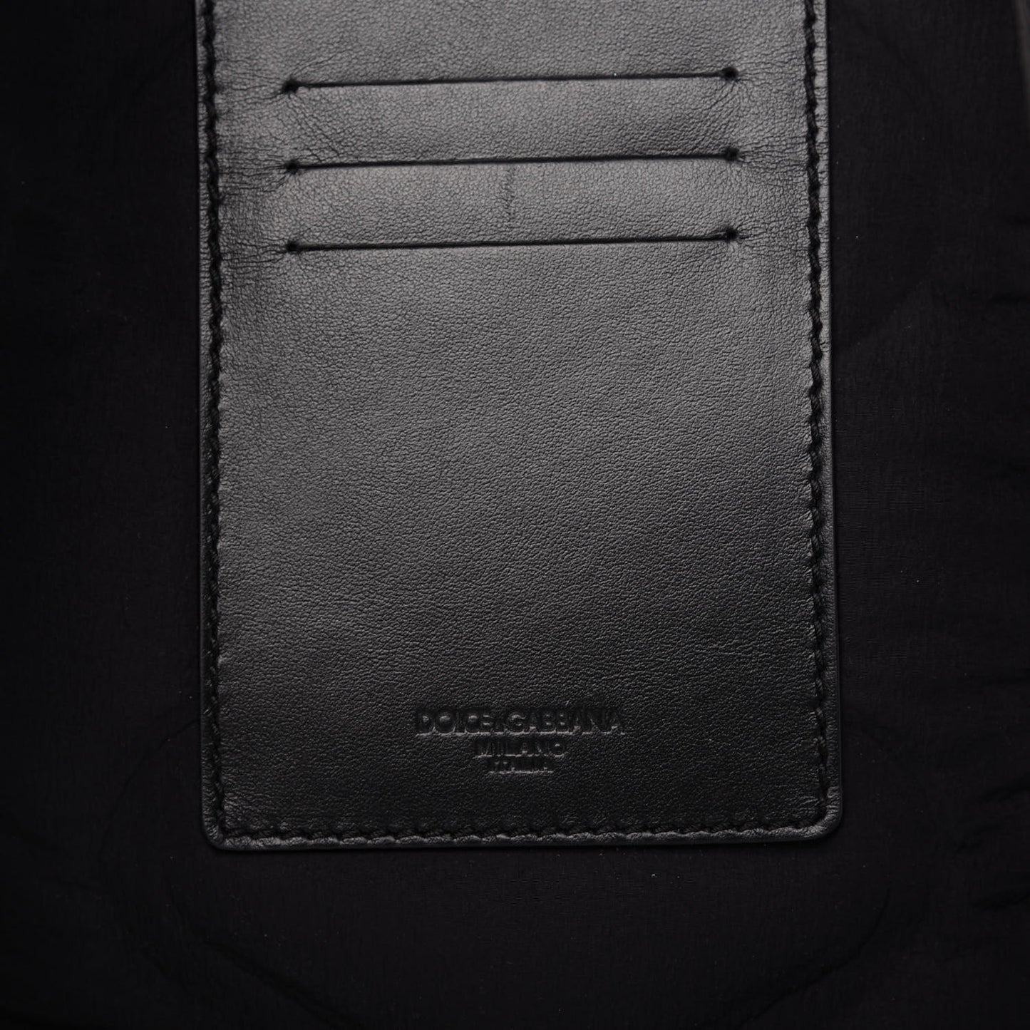 DOLCE &GABBANA Nylon Logo Backpack Black