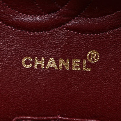 Chanel Lambskin Chevron Quilted Medium Double Flap Navy 6 of 8