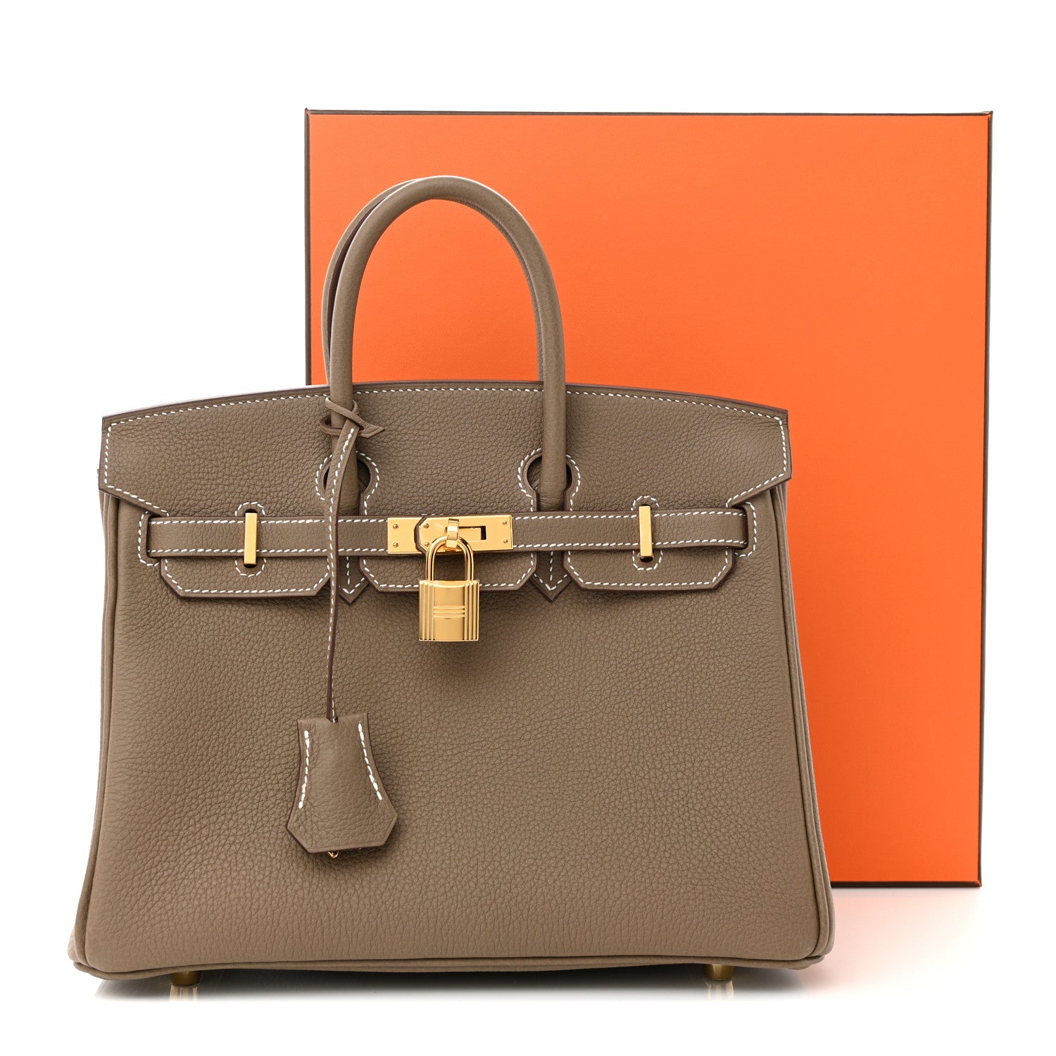 Hermes Togo Birkin 25 Etoupe 11 of 11