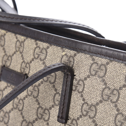 Gucci GG Supreme Monogram Medium Zippered Tote Dark Brown 27 of 27