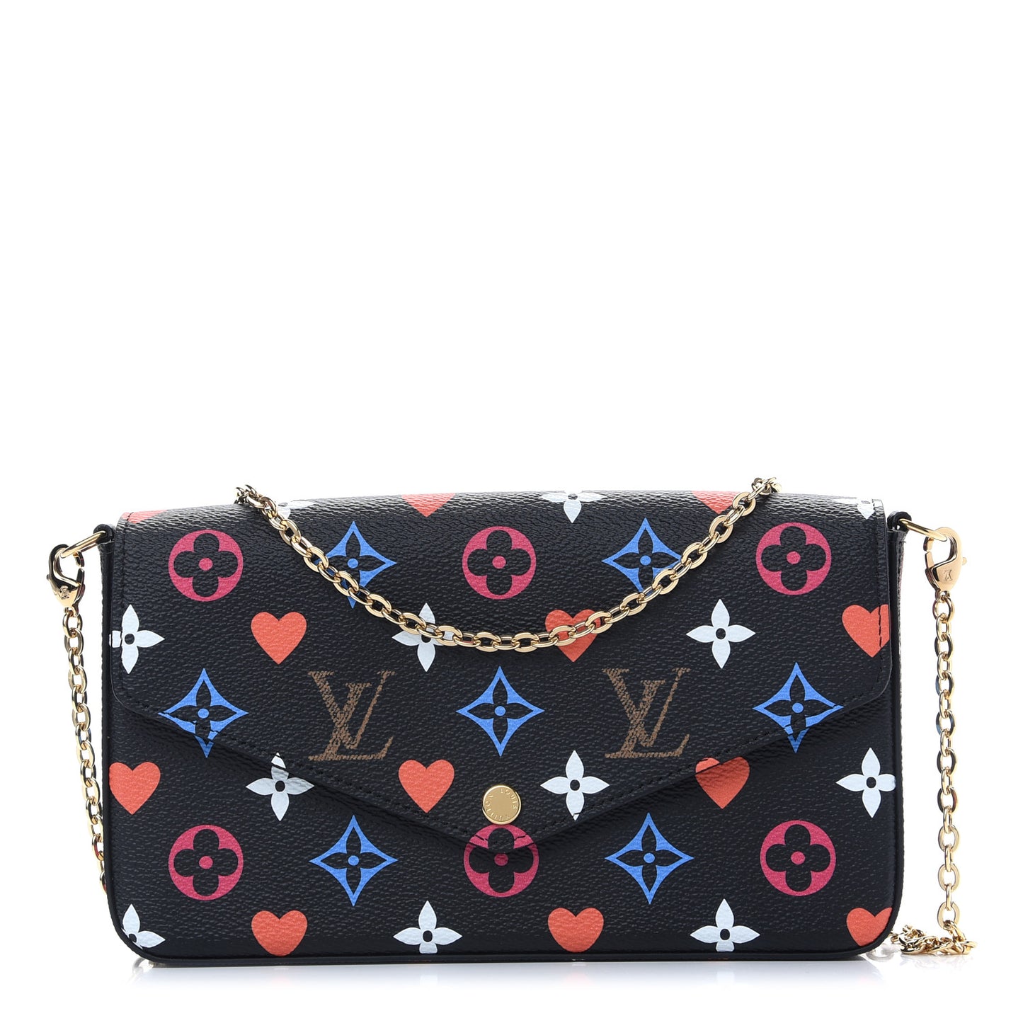 Game On Felicie Chain Wallet Black