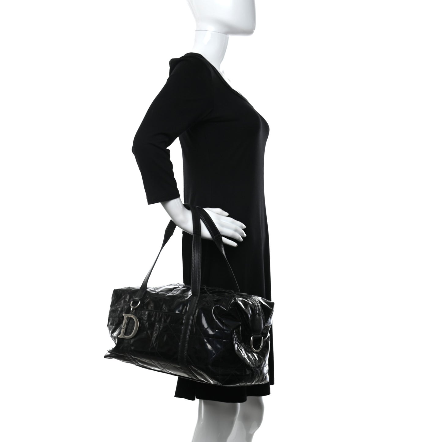 Vinyl Cannage Duffle Black