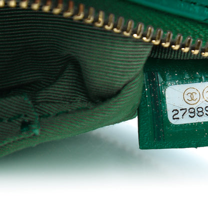 Chanel Aged Calfskin Quilted Small Reissue Cosmetic Case Green 6 of 7