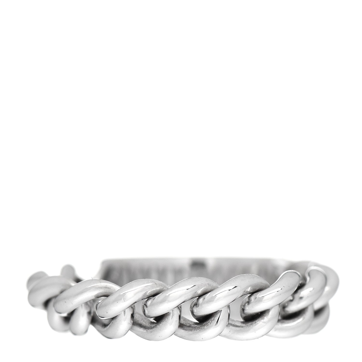 Christian Dior 18K White Gold Gourmette Ring 53 6.5 3 of 4
