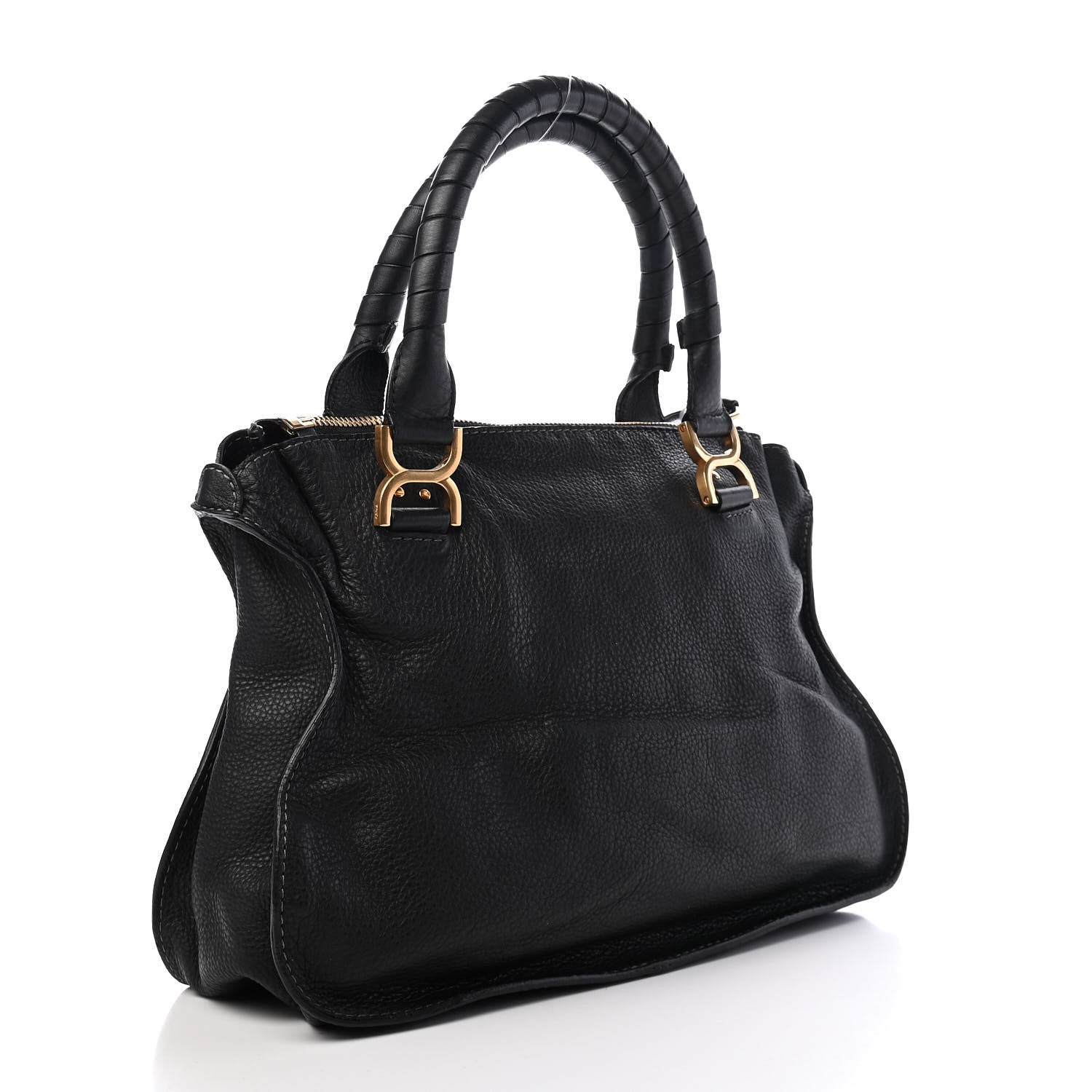 Chloe Calfskin Medium Marcie Satchel Black 2 of 8