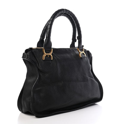 Chloe Calfskin Medium Marcie Satchel Black 2 of 8