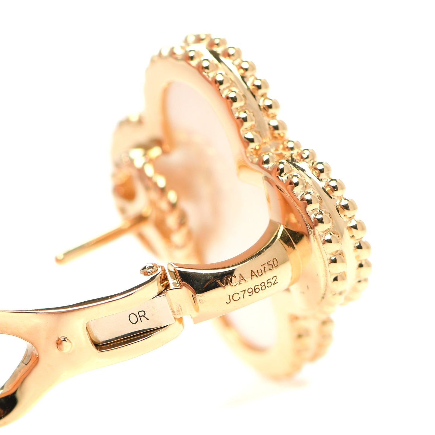 18K Yellow Gold Mother of Pearl Magic Alhambra Earrings