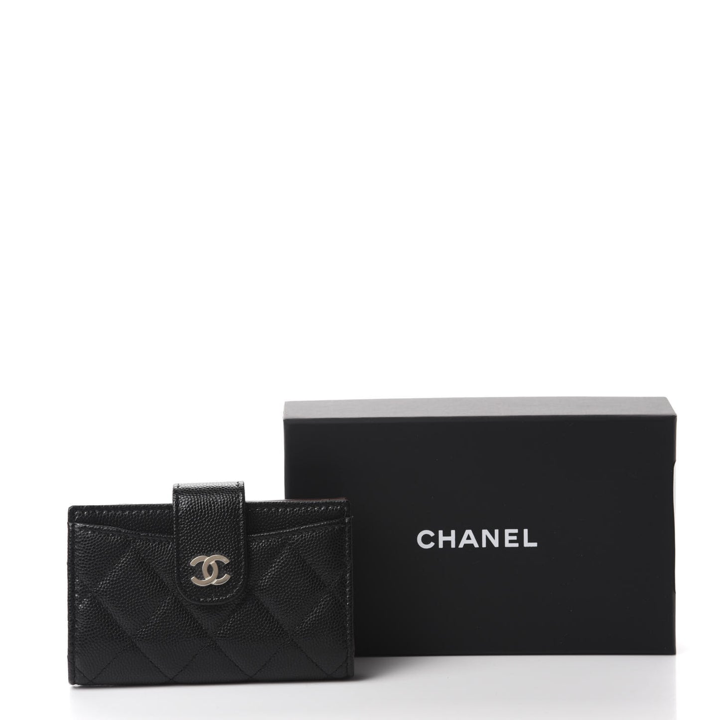Caviar Quilted Small Classic Wallet Black