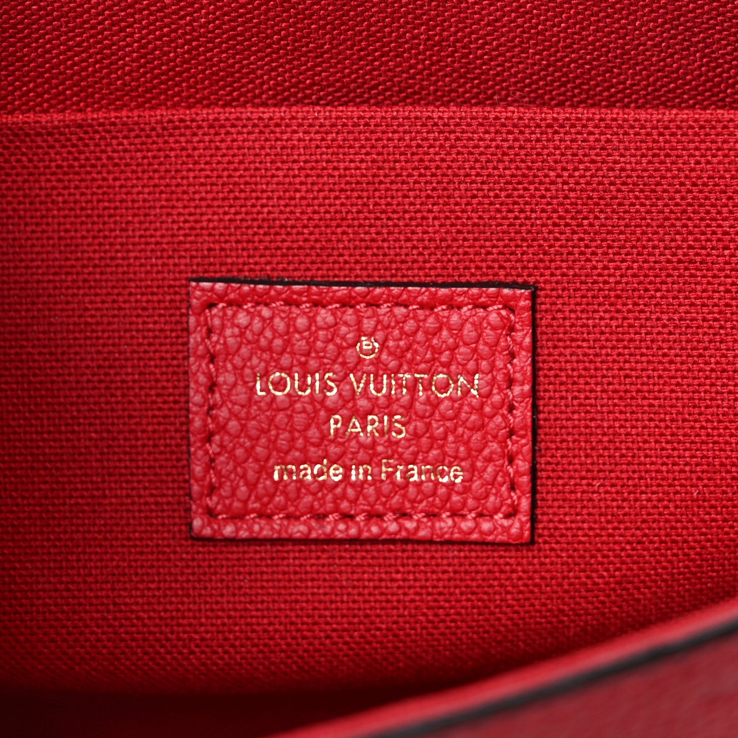 Louis Vuitton Empreinte Pochette Felicie Chain Wallet Scarlet 7 of 9