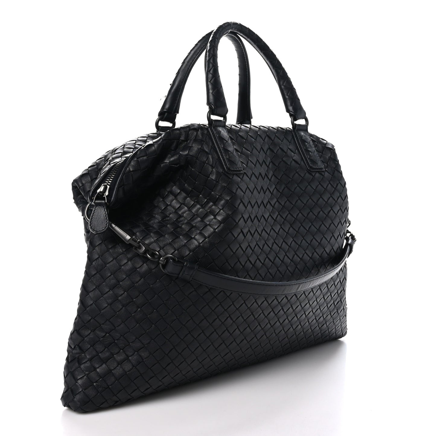 Nappa Intrecciato Medium Convertible Tote Tourmaline